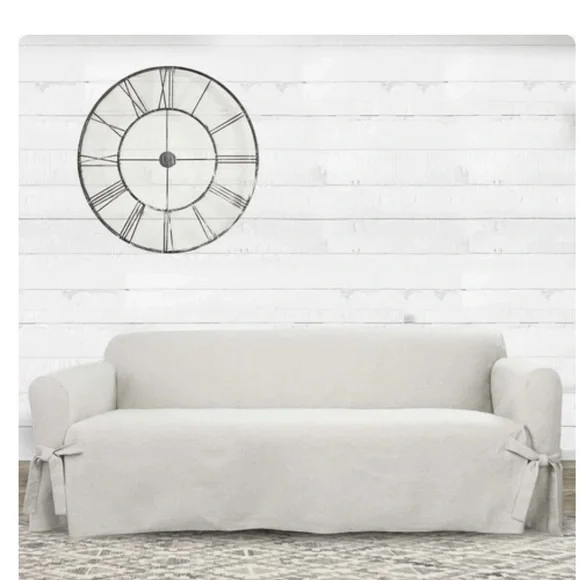 Sure Fit Accents Surefit Basketweave Sofa Slipcover One Piece